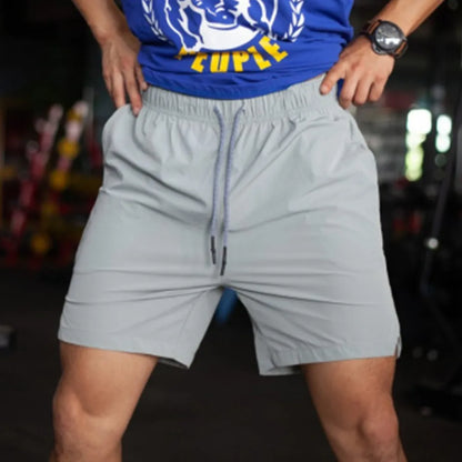 Men Hot Shorts Light Weight Thin Short Pants Running Squat Fitness Shorts Men GYM Wear Quick-drying Drawstring Shorts