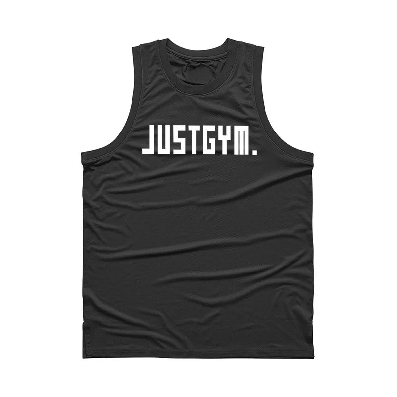 New Summer Brand Gym Clothing Mesh Singlets Men Tank Tops Shirt Bodybuilding Equipment Fitness Mens Stringer Tanktop Vest