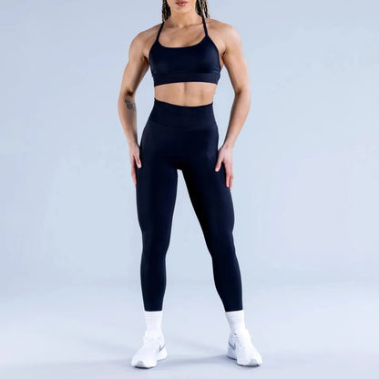 2PCS Dimpact Cross Yoga Set Sports Bra Shorts Workout Legging Outfit Seamless Fitness Women Gym Clothes XP389