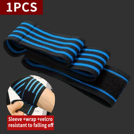 Adjustable Elbow Support Brace for Weightlifting – Compression Wrap with Straps for Gym Training, Arm Fatigue Relief, and Joint