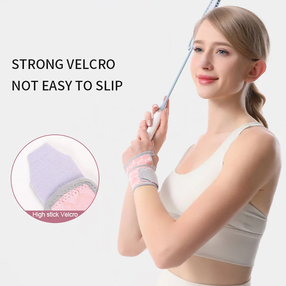 1Pcs Wrist Guard Light Thin Breathable Adjustable Exercise Pressurization Fix Wrist Protective Gear Gym Badminton Yoga Men Women