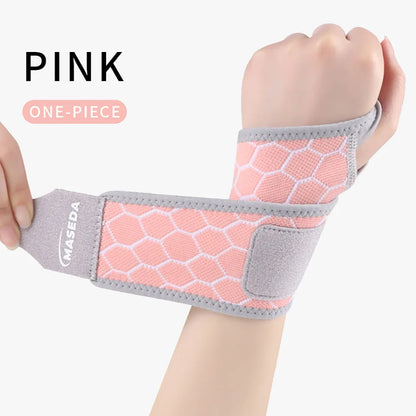 1Pcs Wrist Guard Light Thin Breathable Adjustable Exercise Pressurization Fix Wrist Protective Gear Gym Badminton Yoga Men Women